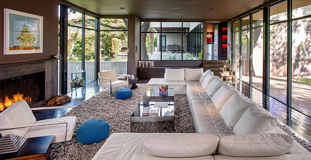Le séjour lumineux et moderne de cette jolie maison rénovée ameublement design séjour moderne maison rénovée