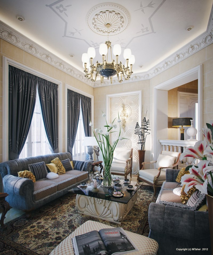 séjour ambiance luxe orientale