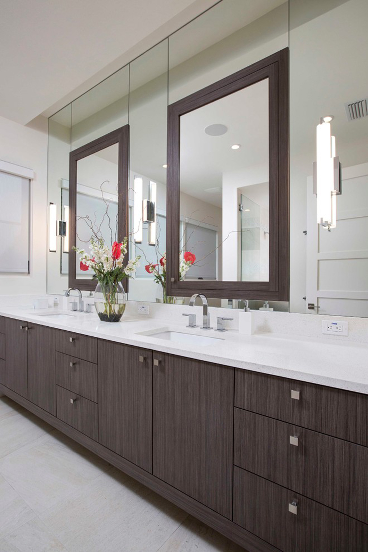 Salle de bain double lavabo