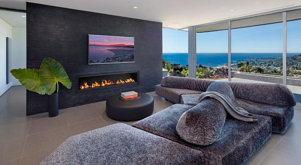 Séjour de repos de cette maison vue sur la mer séjour de luxe panoramique donne sur la plage