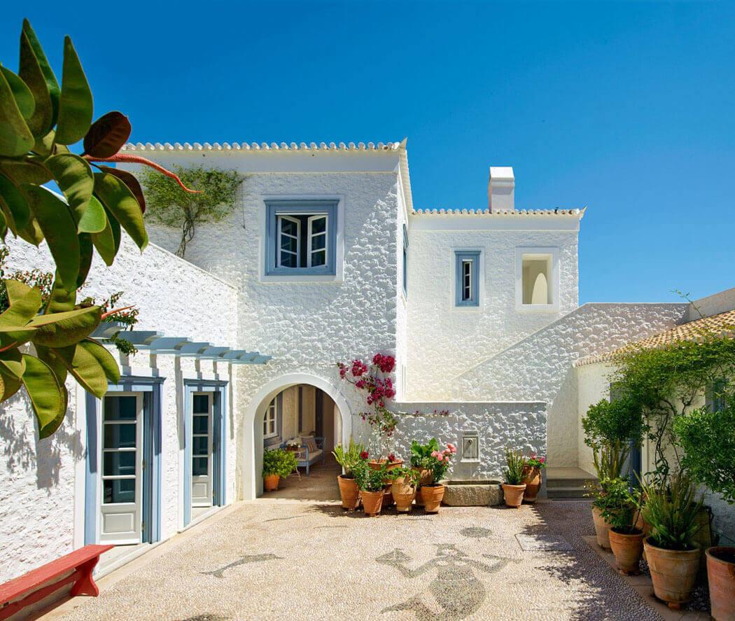 Maison méditerranéenne de grand standing pour des vacances exotiques sur les îles grecques vacances exotiques belle maison rénovée luxe îles grecques