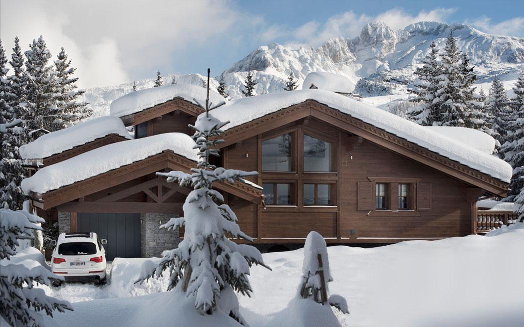 Chalet de ski luxueux près des pistes dans la station prisée et très chic de Courchevel chalet rustique Courchevel de grand standing