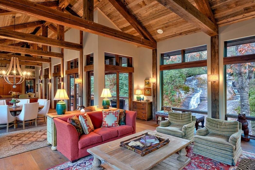 ambiance chalet de luxe rustique