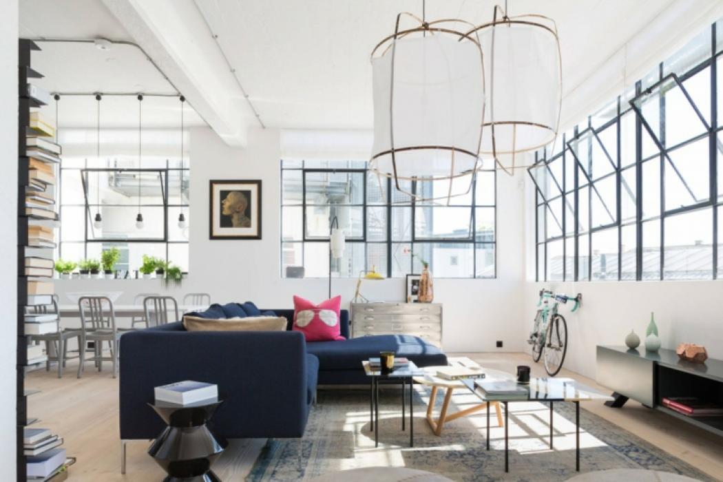 Loft design aux touches industrielles logement de ville luxe loft