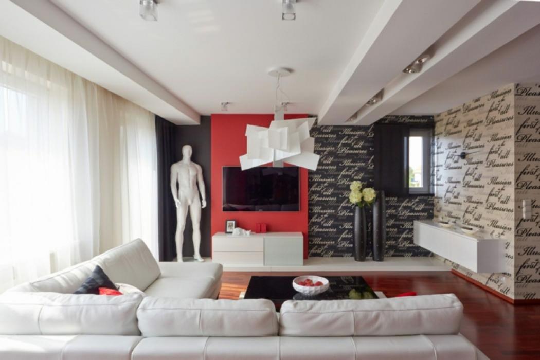 Déco maison moderne inspirée par le rouge