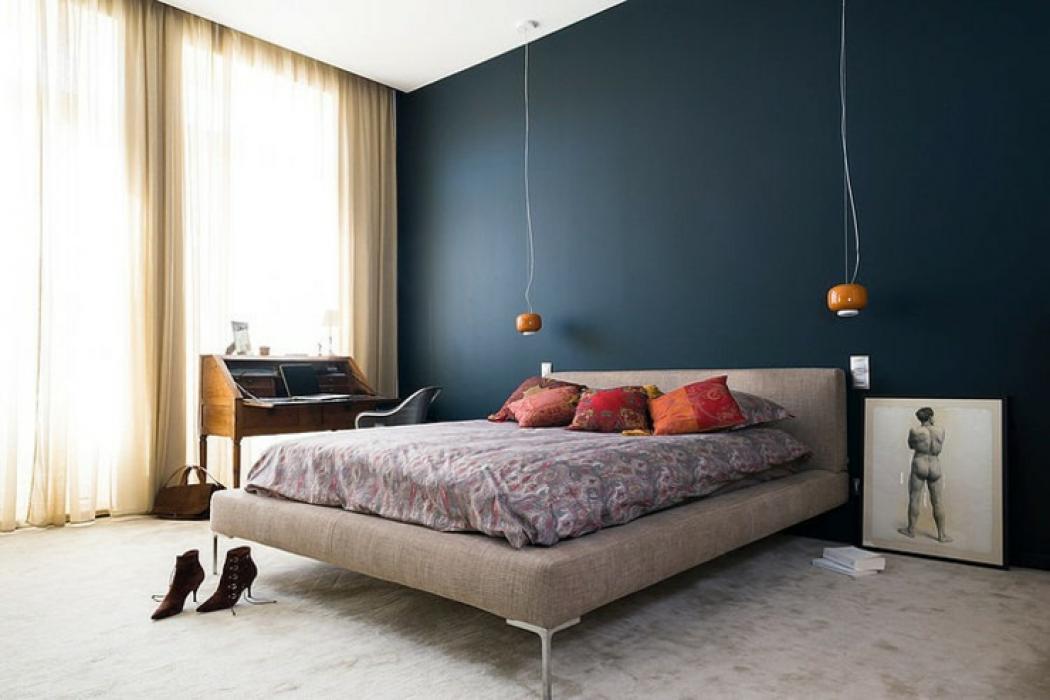chambre spacieuse moderne design