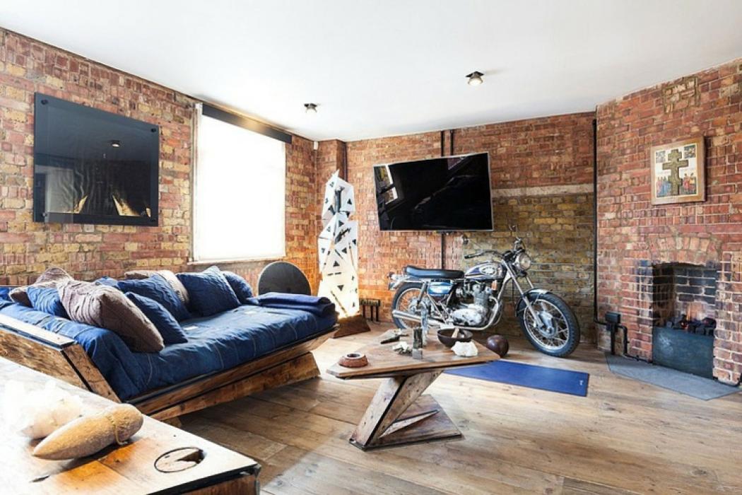 design intérieur masculin brut rustre