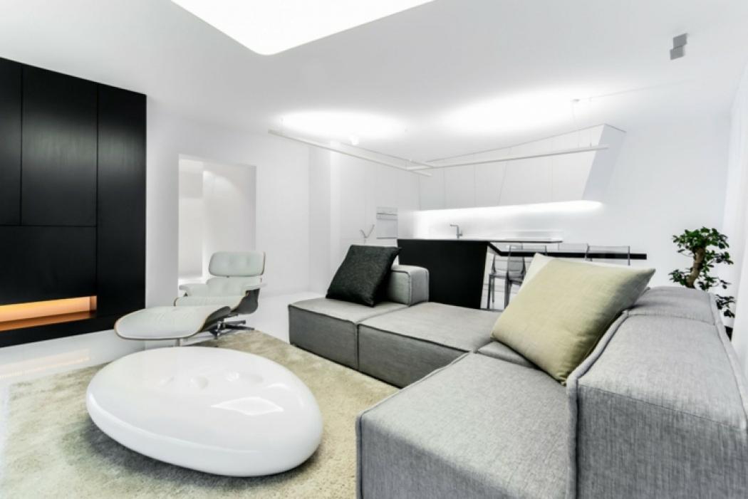 Loft de ville à l’intérieur design futuriste intérieur loft design contemporain
