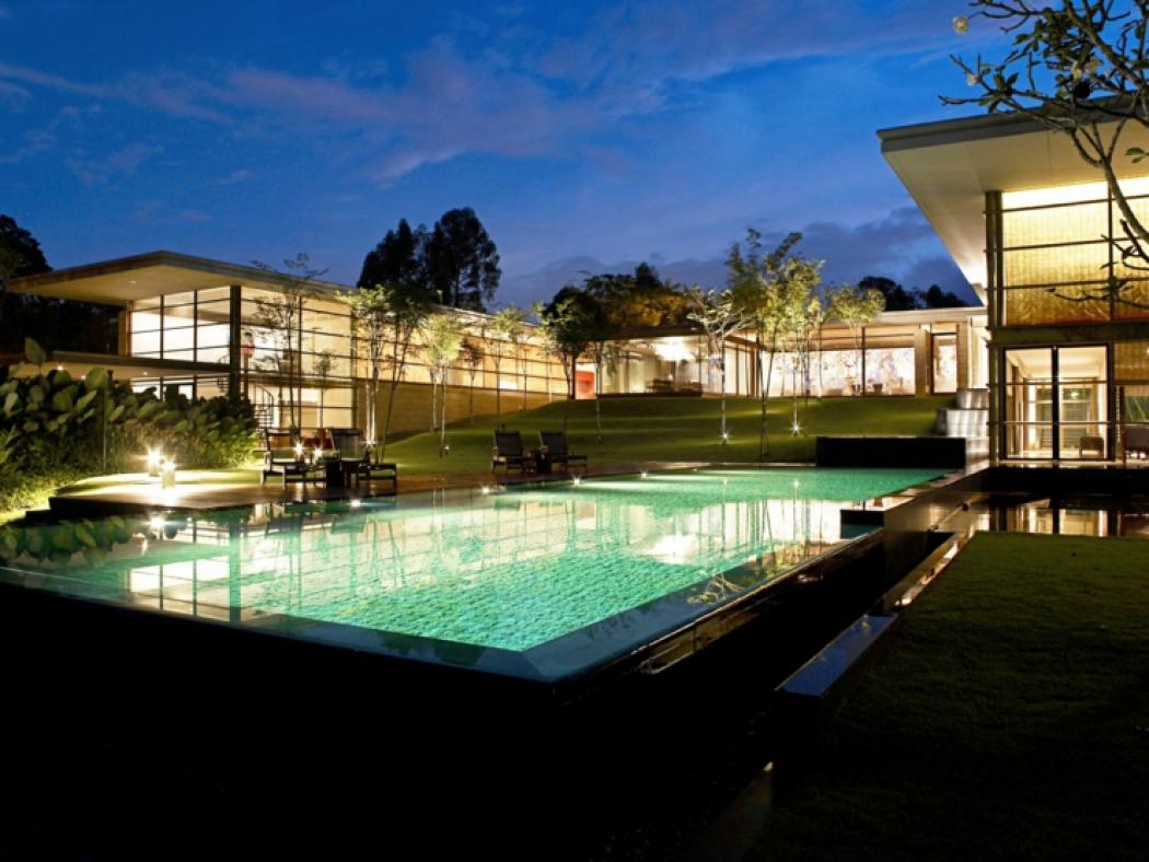 Maison contemporaine exceptionnelle à Singapour résidence de haut standing d'exception à Singapour