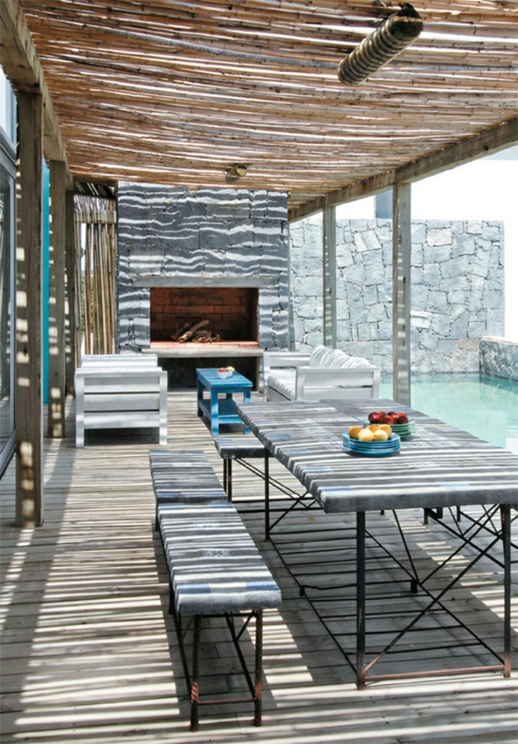 La terrasse de la maison de vacances résidence secondaire côte uruguay
