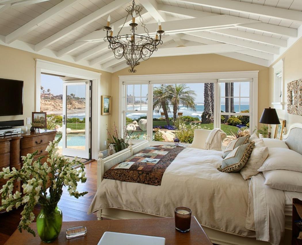 chambre style rustique maison de vacances