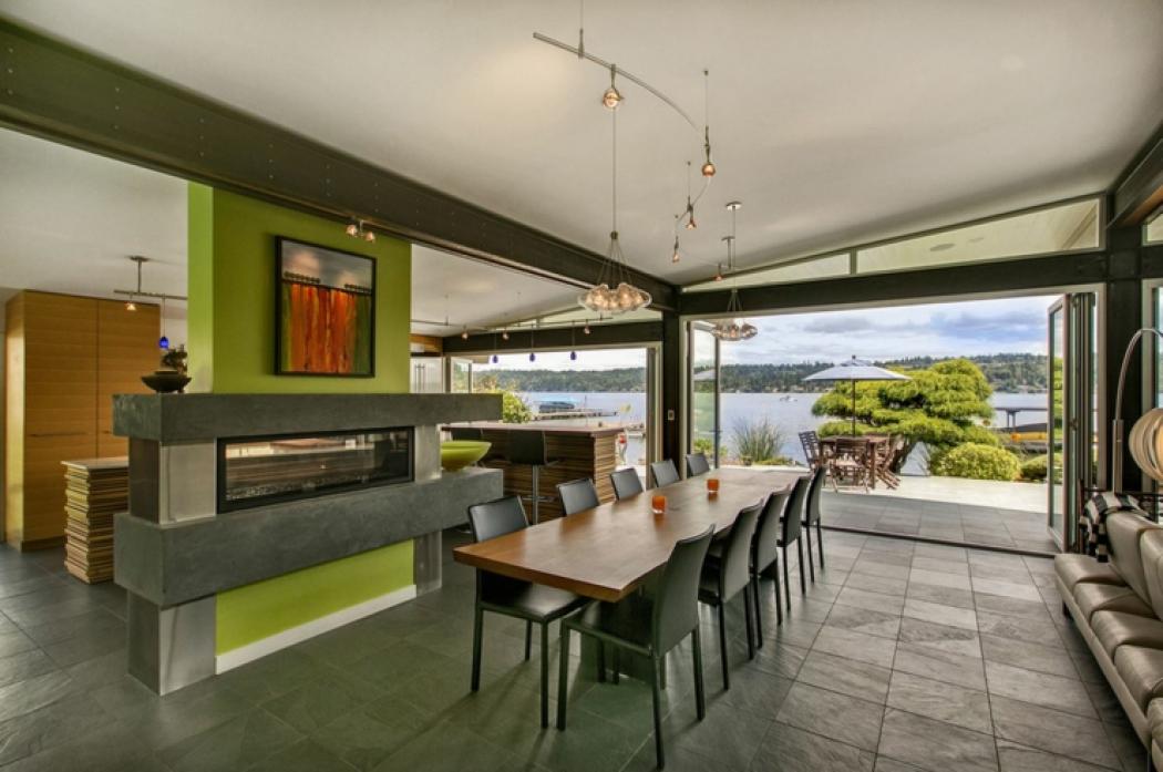 Maison de ville avec jolie vue sur l’eau à Seattle maison citadine design moderne