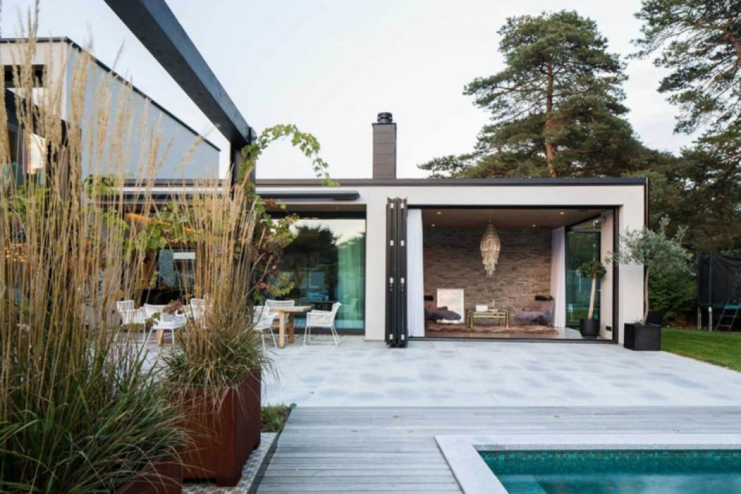 belle maison moderne familiale scandinave
