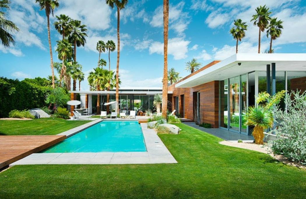 Maison de plain-pied exotique et luxueuse maison plain-pied Californie luxe