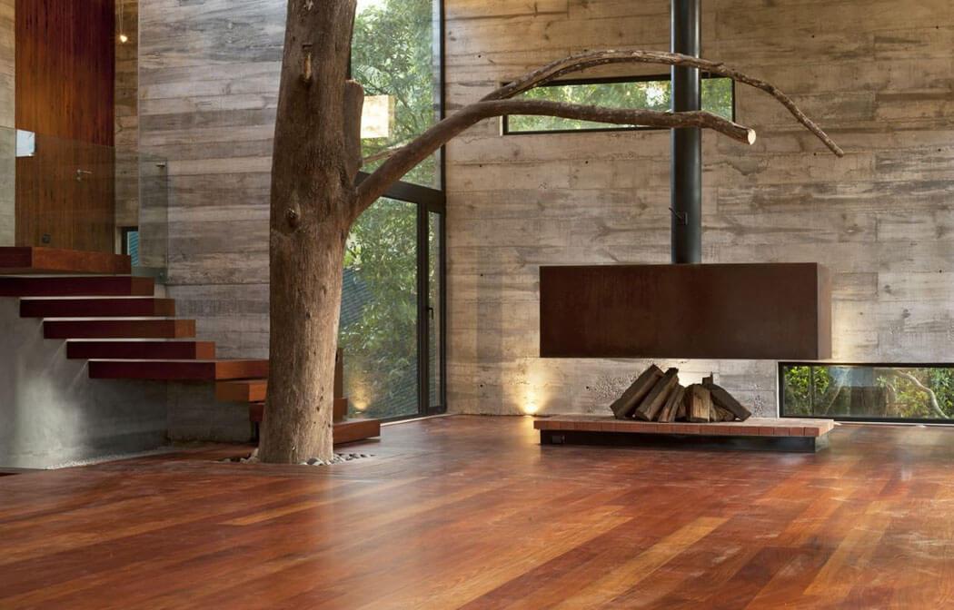 Belle maison d’architecte au design intérieur simple et épuré design intérieur minimaliste maison verte écologique