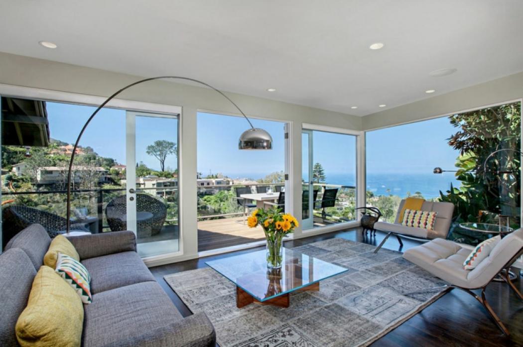 Séjour de cette maison vue sur la mer panoramique belle maison vue sur océan