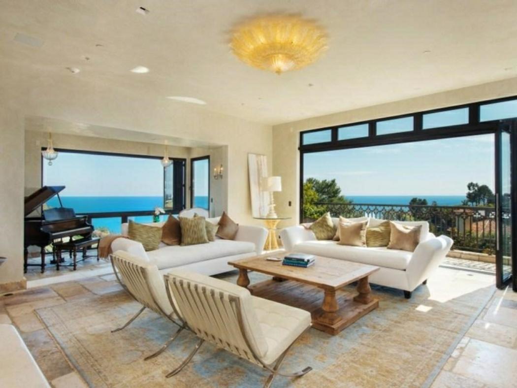 Séjour principale de cette propriété de prestige unique maison de prestige luxe malibu