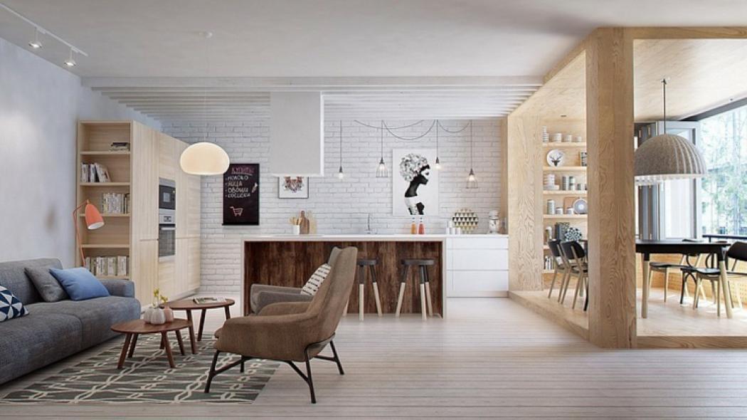 Appartement moderne à Saint-Pétersbourg en Russie décoration design scandinave appartement citadin