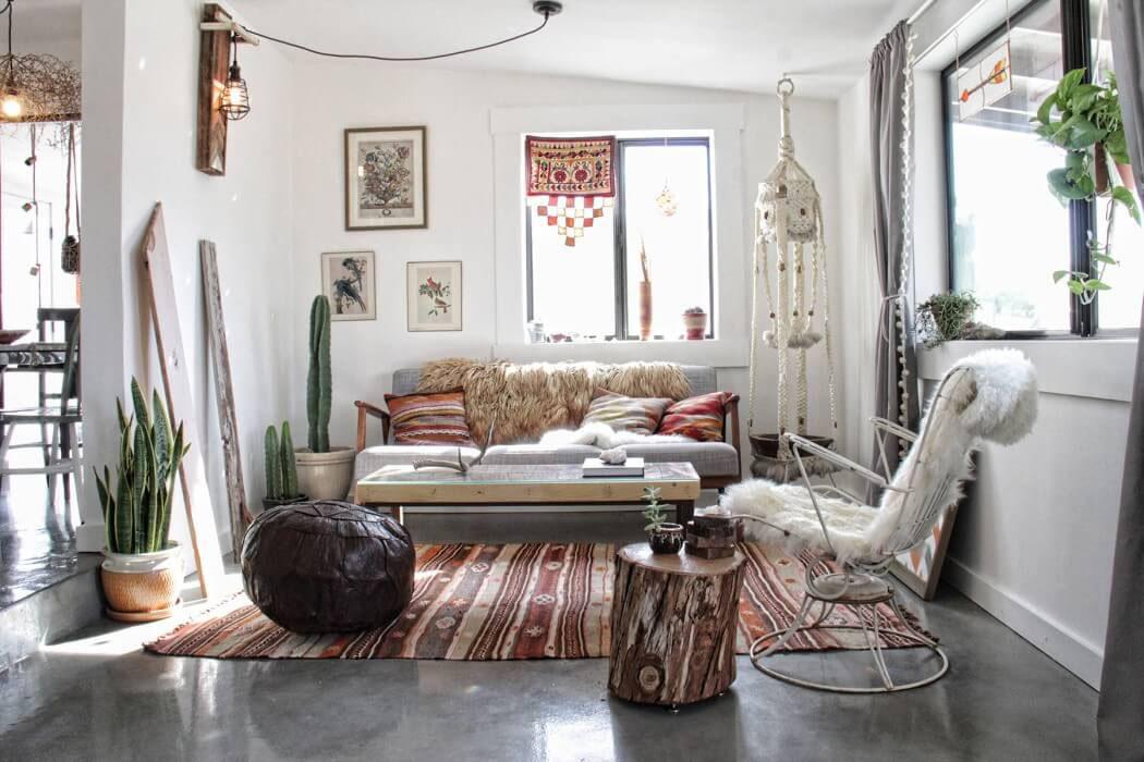 design intérieur rétro maison de vacances