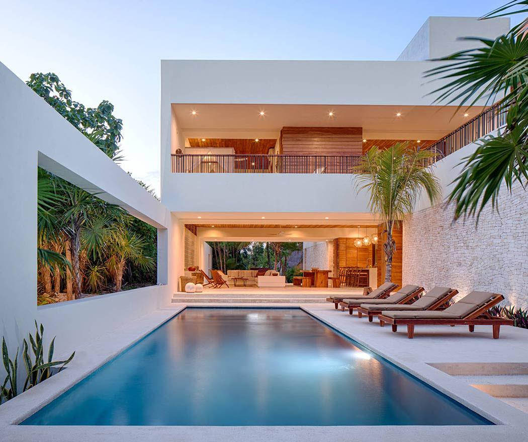 Architecture moderne de cette villa contemporaine de vacances belle résidence à louer vacances exotiques