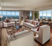 Un design transitionnel, un mélange savoureux entre le style classique et moderne séjour design moderne appartement de standing