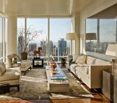 Bel appartement de luxe situé dans un gratte-ciel dans les hauteurs de San Francisco intérieur design appartement moderne élégant