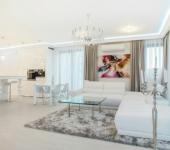 Appartement moderne ameublement élégant en blanc intérieur appartement design élégant