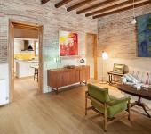 appartement au design rétro rustique barcelone