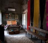 Demeure de charme rustique et sa chambre demeure latine à l'intérieur artistique