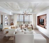 Appartement avec vue sur la mer très glamour Intérieur glamour d'un appartement moderne chic