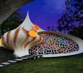 maison atypique coquillage nautilus mexique
