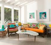 Maison moderne floridienne à l’intérieur éclectique maison de vacances intérieur éclectique