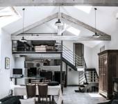 Loft industriel transformation d’une ancienne papeterie maison loft familiale rustique