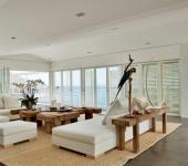 Séjour spacieux et luxueux de cette maison contemporaine