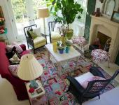 Intérieur déco éclectique de la maison de vacances maison de vacances rustique plage cottage