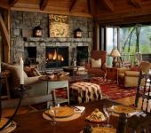 intérieur rustique résidence secondaire de luxe