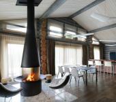 Maison en bois près de la capitale russe datcha russe luxe moderne