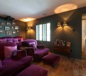 belle salle de cinéma privée maison citadine de luxe