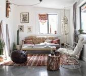 design intérieur rétro maison de vacances