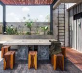 Mobilier design déco industrielle terrasse sympa d’une maison de vacances design rustique maison de vacances exotiques