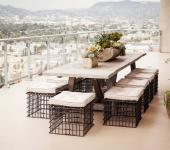 Appartement moderne et luxueux avec superbe terrasse dévoilant une vue imprenable sur la ville logement citadin de grand standing penthouse