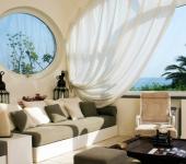 Séjour de cette villa de rêve avec vue magnifique sur la mer belle villa de vacances rêve