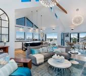 Une magnifique maison contemporaine avec vue sur la plage grâce à cette extension moderne et spacieuse design intérieur moderne avancée de maison extension contemporaine