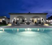 vue de nuit villa de luxe côte d'Azur