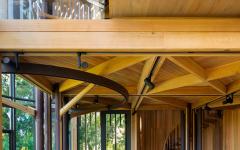 mezzanine chambre à coucher transformer maison en bois