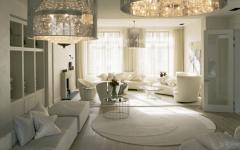 Pièce principale de vie dans les teintes crème séjour pièce de vie principale maison de luxe londres