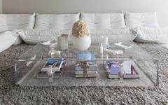 table basse design intérieur blanc