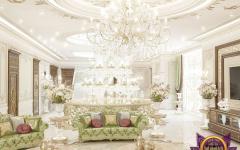 séjour luxueux canapé oriental maison