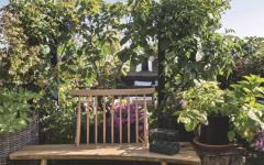 mobilier de terrasse extérieur jardin aménagement sur le toit
