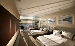 Une des quatre chambres de cet appartement avec vue vue sur mer appartement de vacances